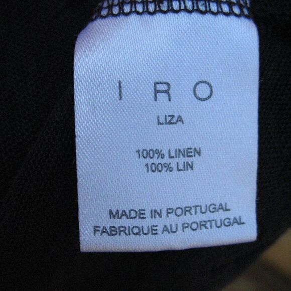 IRO Marvina Blue Linen Distressed Pullover Knit Top - Picture 9 of 9